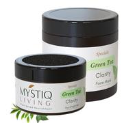 Living Face Pack and 2% Salicyclic Acid Gel Cream for for Anti Acne Pimple Treatment | Green Tea Clarity | Clarifies Skin, Removes Acne Marks | Oily, Acne Prone & Combination Skin