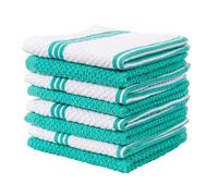 Living Fashions 8 Pack Dish Cloths for Washing Dishes - 100% Cotton Absorbent Dish Towels Size 12" x 12" - Perfect Dish Rags for Washing Dishes - Kitchen Rags and Washcloths for Dishes