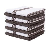 Living Fashions 8 Pack Dish Cloths for Washing Dishes - 100% Cotton Absorbent Dish Towels Size 12" x 12" - Perfect Dish Rags for Washing Dishes - Kitchen Rags and Washcloths for Dishes