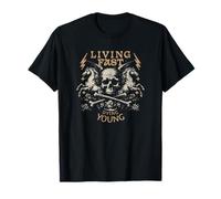 Living Fast Dying Young Design - Rebel Lifestyle T-Shirt