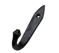 Living Ideas Hand Forged Metal Wall Hooks Wrought Iron Handmade Wall Mounted Rustic Hook for Plant, Mug & Hat Blacksmith Farmhouse Decor Coat Hook Rack Antique Finish Heavy Duty Kitchen Towel Hooks