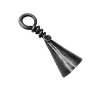 Living Ideas Hand Forged Twisted Metal Candle Extinguisher - Wrought Iron Handmade Candle Snuffer for Office and Home - Classic Look, Antique Finish