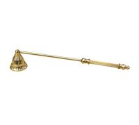 Living Ideas Handmade Solid Brass Candle Snuffer Cast Metal Gold Candle Snuffer Modern Design Candle Extinguisher with Long Handle, Gift for Candle Lovers Classic Look Gold Wick CandleSnuffer