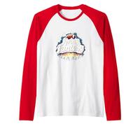 Living in a Fantasy Football Fan Dream Raglan Baseball Tee, Men, Red/White, L