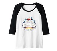 Living in a Fantasy Football Fan Dream Raglan Baseball Tee, Women, Black/White, L