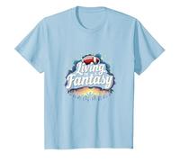 Living in a Fantasy Football Fan Dream T-Shirt, Kids, Baby Blue, 2 Years