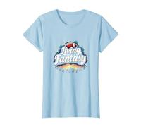 Living in a Fantasy Football Fan Dream T-Shirt, Women, Baby Blue, L