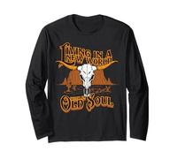 Living in A New World, Old Soul Tee, Bull Skull, Desert Long Sleeve T-Shirt