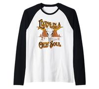 Living in A New World, Old Soul Tee, Bull Skull, Desert Raglan Baseball Tee