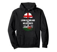 Living In England With Welsh Roots - Wales Cymru St Davids Pullover Hoodie