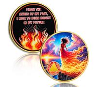 Living in the Sun Sobriety Coin, AA Chips Sobriety Gifts for Women