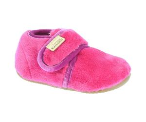 Living Kitzbühel - Baby's Hook-and-Loop Shoes Velvet - Plain - Slippers size 3K, pink