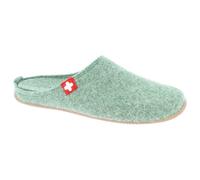 Living Kitzbühel - Mules - Felt Swiss Cross - Slippers size 6,5, green