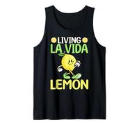 Living La Vida Lemon Cute Walking Citrus Tank Top