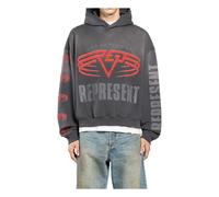 Represent Mens Reversible Living Legacy Tour Hoodie - Colour: 46 Sun Fade Grey - Size: Small