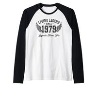 Living Legend Since 1979: Legends Never Die Raglan Baseball Tee