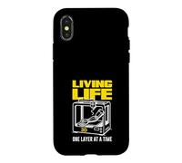 Living Life 3D One Layer At A Time Printing Case for iPhone X/XS