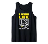 Living Life 3D One Layer At A Time Printing Tank Top