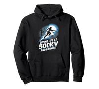 Living Life At 500kV And Loving It High Voltage Lineman Pullover Hoodie