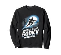 Living Life At 500kV And Loving It High Voltage Lineman Sweatshirt