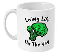 Living Life on The Veg Vegan Gift - Vegan/Vegetarian Mug - Birthday &