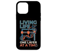 Living Life One Layer At A Time Funny 3D Printing Design Case for iPhone 12 mini