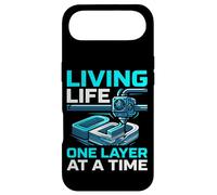 Living Life One Layer At A Time Funny 3D Printing Design Case for iPhone Air
