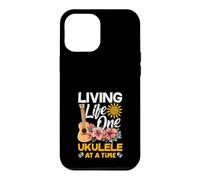 Living Life One Ukulele At A Time Floral Tropical Sunset Case for iPhone 12 Pro Max