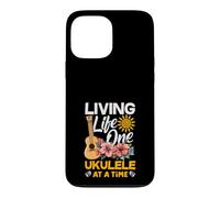 Living Life One Ukulele At A Time Floral Tropical Sunset Case for iPhone 13 Pro Max
