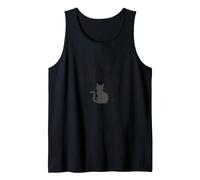 Living My 9 Lives Vicariously Cat Lover Humor Tank Top, Men, Black, XXL