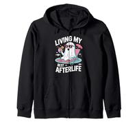 Living My Best Afterlife Halloween Zip Hoodie