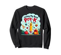 Living My Best Pre-K Life: Joyful School Adventure Begins Sweatshirt, Adult Unisex, Black, L