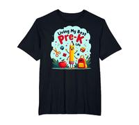 Living My Best Pre-K Life: Joyful School Adventure Begins T-Shirt, Men's Big and Tall, Black, 5X Tall