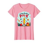 Living My Best Pre-K Life: Joyful School Adventure Begins T-Shirt, Women, Pink, M
