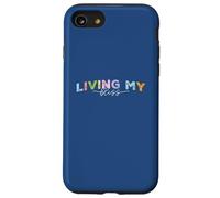 Living My Bliss, Bright Pastel Lettering Inspirational Grap Case for iPhone SE (2020) / 7/8