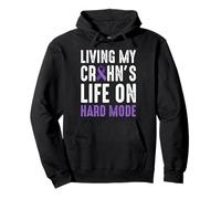 Living My Crohn's Disease Life On Hard Mode Pullover Hoodie