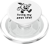 Living My Zest Life Fun Happy Lemon PopSockets PopGrip for MagSafe