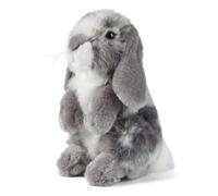 Living Nature Sitting Lop Eared Rabbit Stuffed Animal Plush Toy | Fluffy and Cuddly Rabbit Animal | Soft Toy Gift for Kids | Boys and Girls Stuffed Doll | Naturli Eco-Friendly Plushies | 18 cm