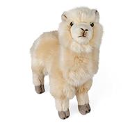 Living Nature Alpaca, Realistic Soft Cuddly Farm Toy, Naturli Eco-Friendly Plush, 25cm