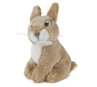 Living Nature AN238 Rabbit Baby Sitting Beige and White Soft Plush Toy
