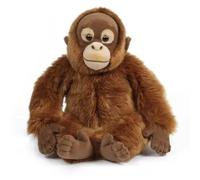 Living Nature AN393 Orangutan Fluffy Orange-Brown Ape Soft Plush Toy