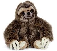 Living Nature AN401 Sloth Sitting Brown Patterned Soft Plush Toy
