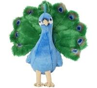 Living Nature AN409 Peacock Multicoloured Bird Soft Plush Toy
