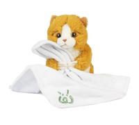 Living Nature Baby Ginger Kitten Stuffed Animal Plush Toy | Includes Blanket | Fluffy and Cuddly Cat | Soft Toy Animal Gift for Newborns And Babies | Naturli Eco-Friendly