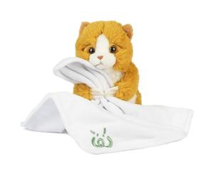 Living Nature Baby Ginger Kitten Stuffed Animal Plush Toy | Includes Blanket | Fluffy and Cuddly Cat | Soft Toy Animal Gift for Newborns And Babies | Naturli Eco-Friendly