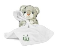 Living Nature Baby Snow Leopard Stuffed Animal Plush Toy | Includes Blanket | Fluffy and Cuddly Safari Animal | Soft Toy Gift for Newborns And Babies | Naturli Eco-Friendly, White