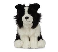 Living Nature Border Collie, Realistic Soft Cuddly Dog Toy, Naturli Eco-Friendly Plush, 20cm