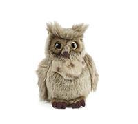 Living Nature Brown Owl, Realistic Medium Soft Cuddly Bird Toy, Naturli Eco-Friendly Plush, 18cm