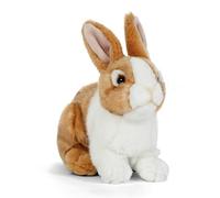 Living Nature Brown Pet Rabbit, Realistic Soft Cuddly Bunny Toy, Naturli Eco-Friendly Plush, 20cm