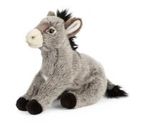 Living Nature Donkey, Realistic Soft Cuddly Farm Toy, Naturli Eco-Friendly Plush, 25cm
